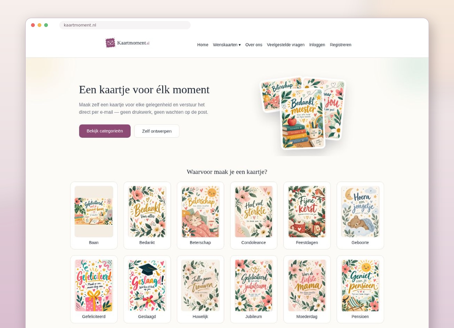 Website van Kaartmoment